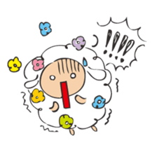 Flower Sheep sticker #5047159