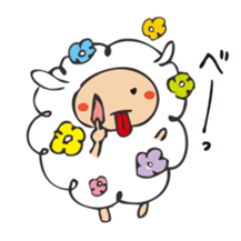 Flower Sheep sticker #5047164