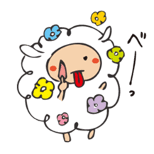 Flower Sheep sticker #5047164