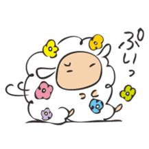 Flower Sheep sticker #5047165