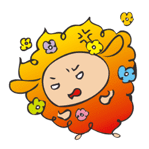Flower Sheep sticker #5047169