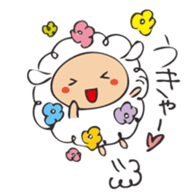 Flower Sheep sticker #5047170