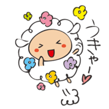 Flower Sheep sticker #5047170