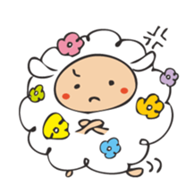 Flower Sheep sticker #5047176
