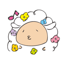 Flower Sheep sticker #5047177
