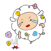 Flower Sheep sticker #5047180
