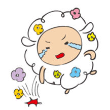 Flower Sheep sticker #5047180