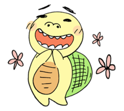 turtle's slow life sticker #5047886