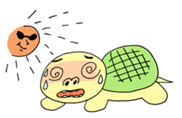 turtle's slow life sticker #5047891