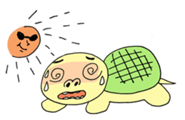 turtle's slow life sticker #5047891