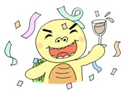 turtle's slow life sticker #5047893