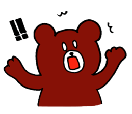 Bear occasionally rabbit sticker #5048192