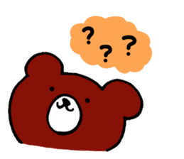 Bear occasionally rabbit sticker #5048198