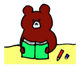 Bear occasionally rabbit sticker #5048199