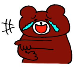 Bear occasionally rabbit sticker #5048200