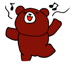 Bear occasionally rabbit sticker #5048202