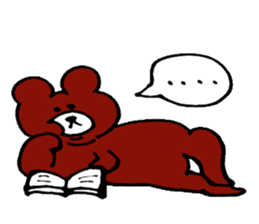 Bear occasionally rabbit sticker #5048203