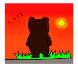 Bear occasionally rabbit sticker #5048207