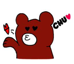 Bear occasionally rabbit sticker #5048209