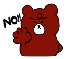 Bear occasionally rabbit sticker #5048222