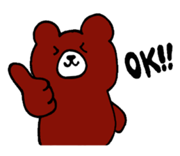 Bear occasionally rabbit sticker #5048223