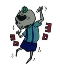 skull boy & girl sticker #5048242