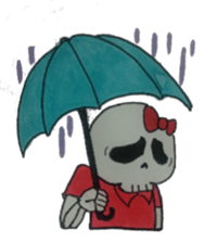 skull boy & girl sticker #5048243