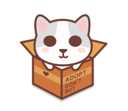 CAT BOX sticker #5048478