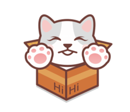 CAT BOX sticker #5048480