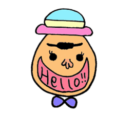 Colorful hat Boy sticker #5049510