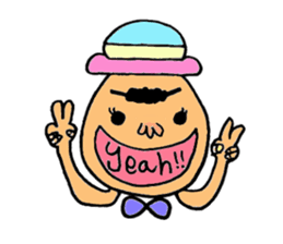 Colorful hat Boy sticker #5049512