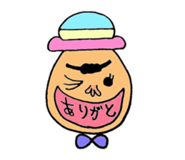 Colorful hat Boy sticker #5049513