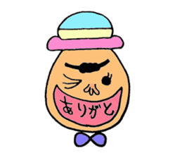 Colorful hat Boy sticker #5049513