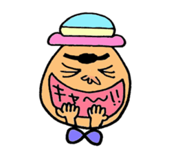 Colorful hat Boy sticker #5049515