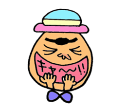 Colorful hat Boy sticker #5049515