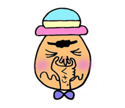 Colorful hat Boy sticker #5049520