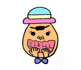 Colorful hat Boy sticker #5049521