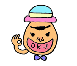 Colorful hat Boy sticker #5049523