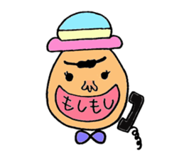 Colorful hat Boy sticker #5049525