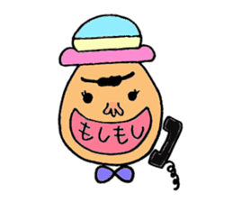 Colorful hat Boy sticker #5049525