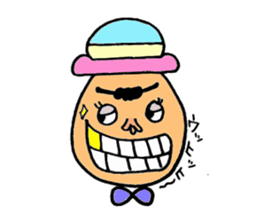 Colorful hat Boy sticker #5049533