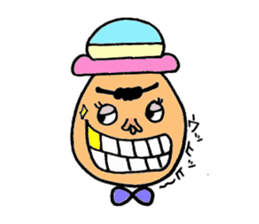 Colorful hat Boy sticker #5049533