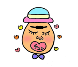 Colorful hat Boy sticker #5049538