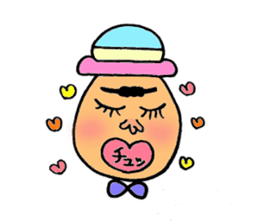 Colorful hat Boy sticker #5049538