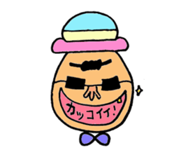 Colorful hat Boy sticker #5049541