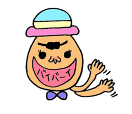 Colorful hat Boy sticker #5049543