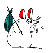 white rat sticker #5049846