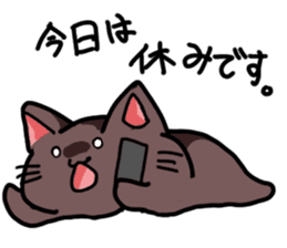Office worker cat labor sticker #5050348