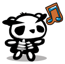 Panda of the skeleton sticker #5053123