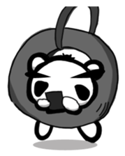 Panda of the skeleton sticker #5053125